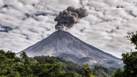Majestic Eruption of a Volcano wallpaper