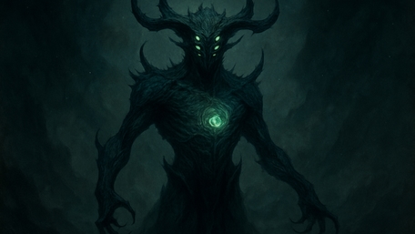Eerie Guardian of the Shadows wallpaper