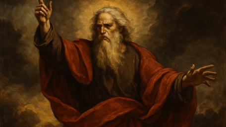 Majestic Divine Tableau in Painting Style wallpaper