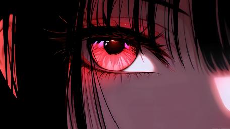 Crimson Gaze Mystique wallpaper