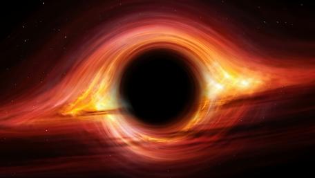 Black Hole Feeding On A Gas Cloud wallpaper