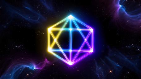 Tetrahedron Grid wallpaper