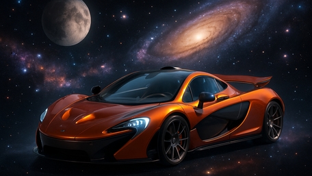 Cosmic McLaren P1 Adventure wallpaper