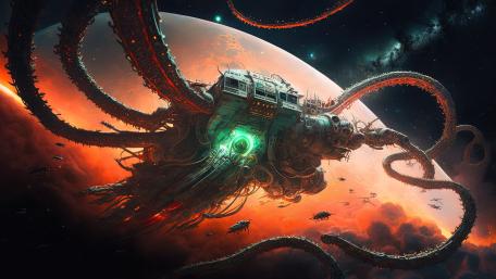 Cosmic Tentacles of a Distant World wallpaper