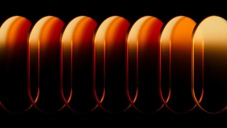 Sleek Metallic Curves in Warm Tones wallpaper