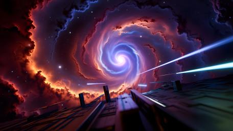 Cosmic Vortex Gateway to the Unknown wallpaper