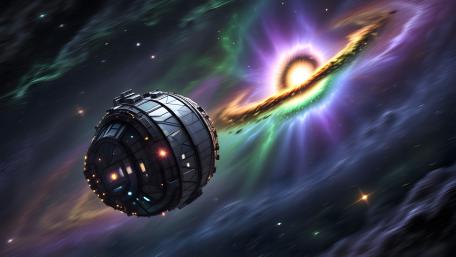 Quasar Exploration Beyond the Stars wallpaper