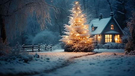 Enchanting Winter Wonderland Glow wallpaper