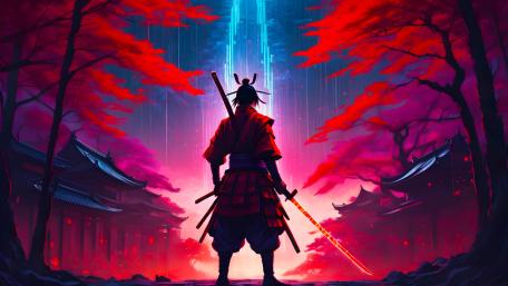Warrior of the Crimson Dawn wallpaper