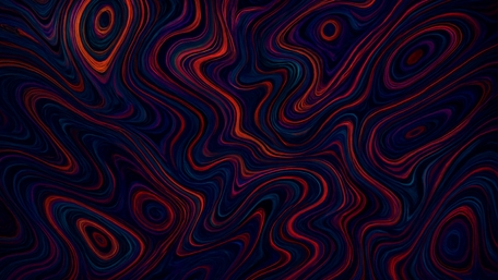 Midnight Lava Swirl Abstract Waves in Deep Neon Tones wallpaper