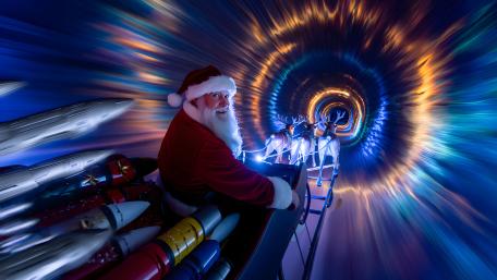 Santa Through The Worm Hole wallpaper