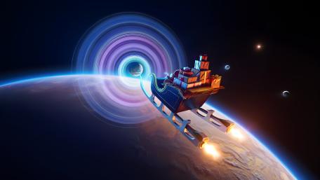 Rocket Sleigh wallpaper