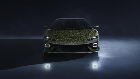 Lamborghini Temerario Ad Personam Crystal Paint 4K Night Studio Wallpaper wallpaper