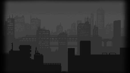 Monochrome Pixel Metropolis Dreamscape Over Distant Rooftops wallpaper