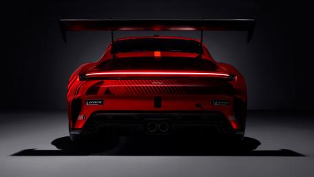 Rear View Fury Red Porsche 911 Cup 4K Wallpaper wallpaper