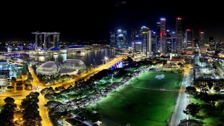 Overlooking Marina Bay at Night wallpaper