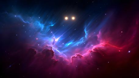 Deep Space Binary Stars wallpaper