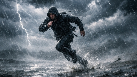 Lightning Sprint Through the Storm wallpaper