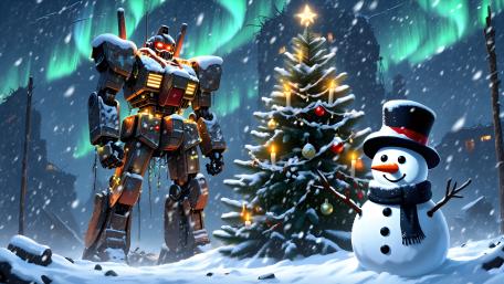 Robo Christmas wallpaper