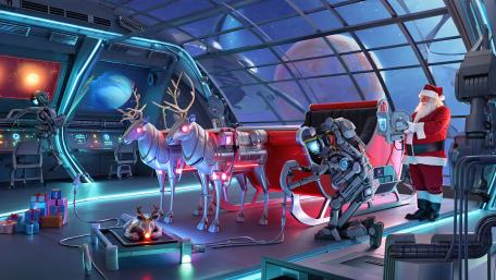 Santa's New Ride wallpaper
