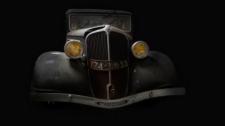 Moody Renault Monaquatre Portrait Classic Vintage Car Wallpaper wallpaper