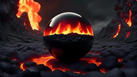 Lava Reflections wallpaper