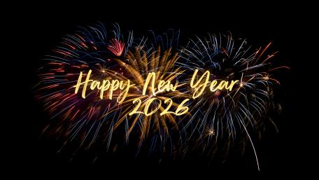 Happy New Year 2026 Fireworks Celebration Wallpaper in 5K wallpaper
