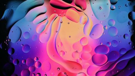 Neon Oil Drift in Liquid Light Multicolor Abstract 4K Wallpaper wallpaper