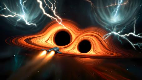Approaching Binary System wallpaper