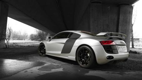 Audi R8 Razor Underpass Shadow Stance wallpaper