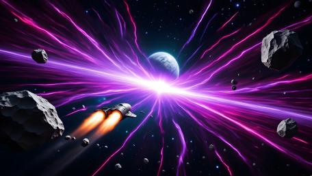 Purple Cosmic Burst wallpaper