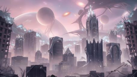 Ethereal Alien Realm wallpaper