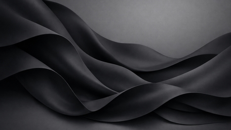 Midnight Silk Waves in Monochrome Abstract Flow wallpaper