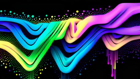 Melting Light Waves wallpaper