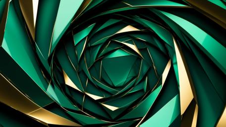 Crystal Green Facets wallpaper