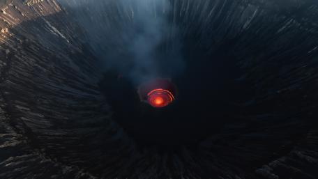 Crater Top View wallpaper