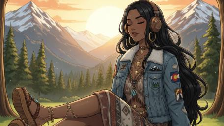 Enjoying the land that her ancestors help build!! wallpaper