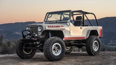 Classic Jeep Scrambler 4K Off Road Sunset Rig Wallpaper wallpaper