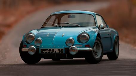 1971 Alpine A110 Berlinette Blue Rally Legend Wallpaper wallpaper