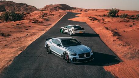 Bentley Continental Supersports Cruising Desert Asphalt at Golden Hour wallpaper