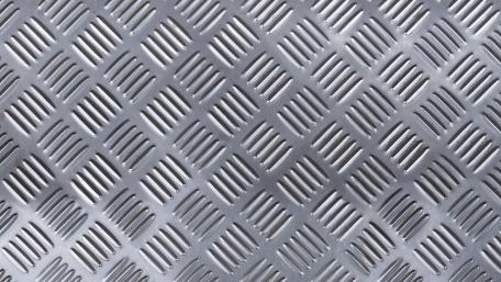 Brushed Silver Diamond Plate Pattern with Industrial Metallic Rhythm wallpaper