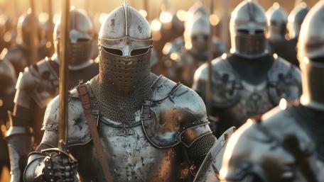 Sunlit Steel Vanguard of the Forgotten Kingdom wallpaper