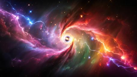 Colorful Cosmic Storm wallpaper