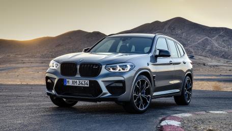 BMW X3 M Performance SUV at Sunset Desert Road 5K Wallpaper wallpaper