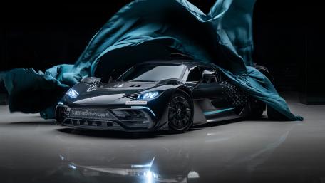 Mercedes AMG Project One Revealed in Dramatic Studio Shadows wallpaper