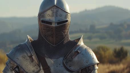 Steel Sentinel of the Middle Ages Knight Armour in 4K wallpaper