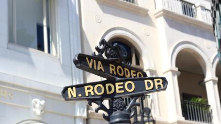 Rodeo Drive Street Sign Wallpaper wallpaper