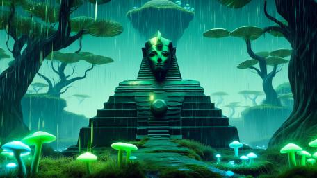 Egyptian Jungle wallpaper