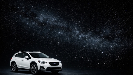 Subaru XV Beneath the Milky Way Night Sky Adventure wallpaper