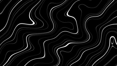 Minimal Monochrome Topographic Waves with Smooth Flowing Contour Lines wallpaper